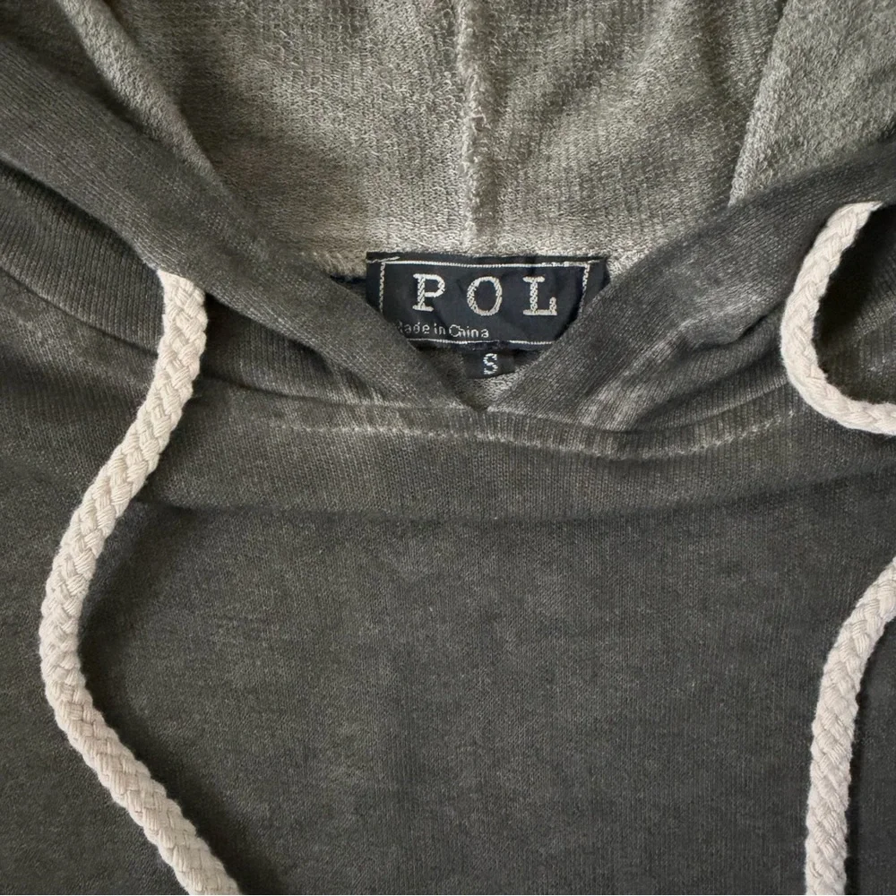 POL Mineral Wash Olive Sleeveless Hoodie T-Shirt Dress SMALL - Picture 5 of 13